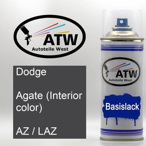 Dodge, Agate (Interior color), AZ / LAZ: 400ml Sprühdose, von ATW Autoteile West.